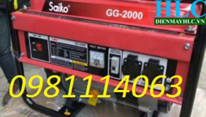 máy phát điện Saiko GG 2000