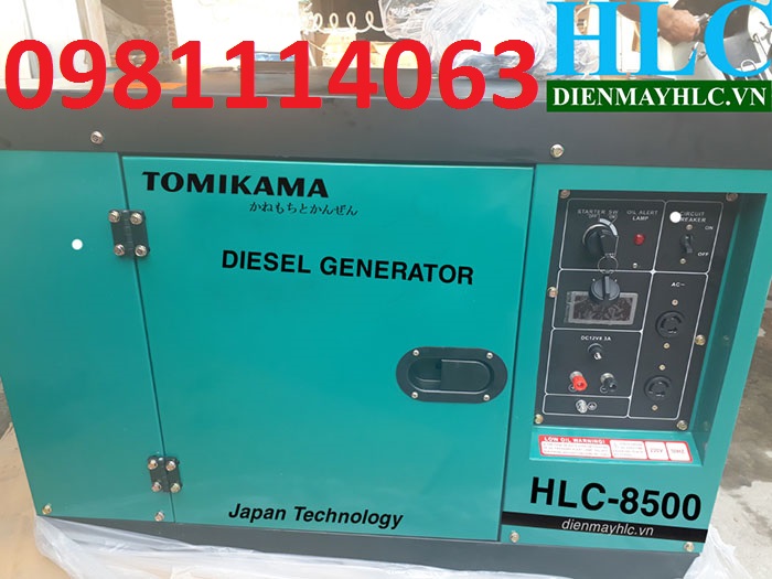 Máy phát điện Tomikama chạy dầu HLC - 8500 giá rẻ - 3