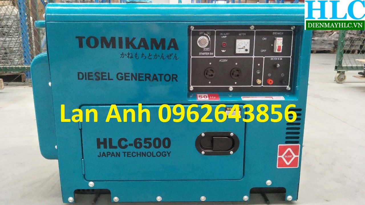 Máy phát điện chạy dầu Tomikama 5kw