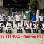 Video máy cày xới mini trâu vàng đang xới vườn. Năng suất 500 – 1000m2/giờ