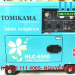 Máy phát điện chạy dầu Tomikama 5kw 7kw 8kw cách âm chống ồn