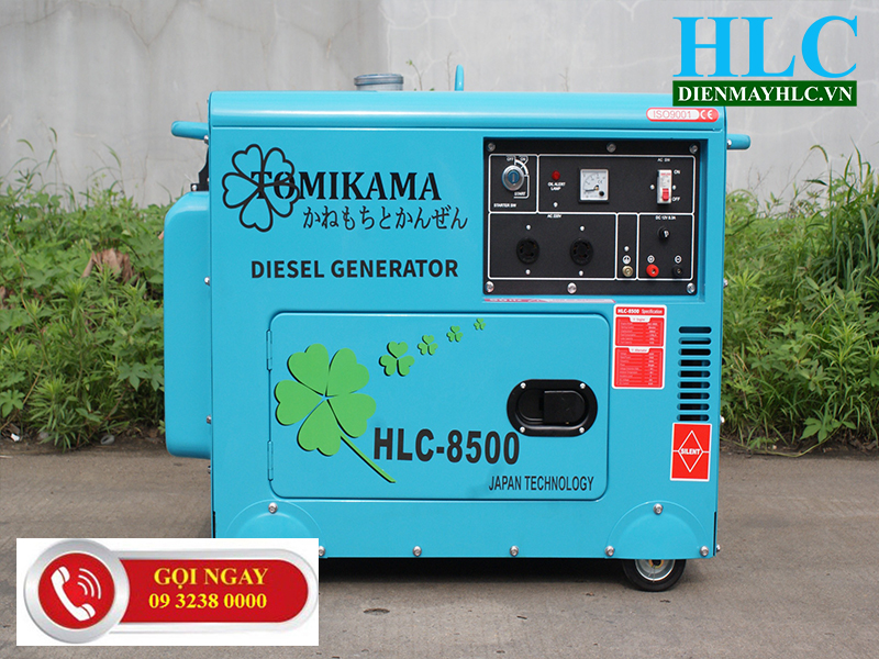 Máy phát điện chạy dầu Tomikama 8500 - 7kw tiết kiệm 50 nhiên liệu