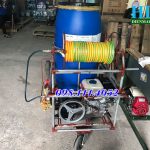 Tự chế bộ máy phun thuốc trừ sâu 150L công nghiệp có lô cuốn