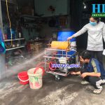 Video chạy thử máy phun thuốc trừ sâu tự chế cho bà con bớt khổ